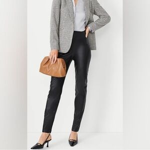 NWT Ann Taylor Audrey Pants
Black Faux Leather